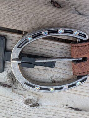 Angel Ranch Brown Stretch Belt